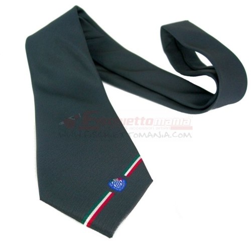 Cravatta logo AIA GRIGIO CANNA DI FUCILE