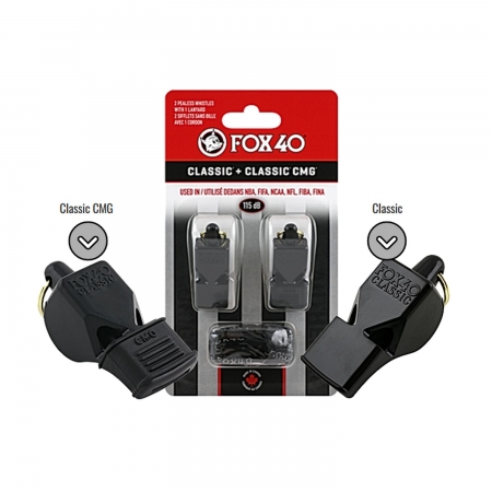 Fox 40 CLASSIC + CLASSIC CMG 2-PACK