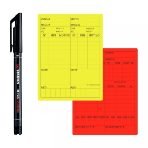 Cartellini riscrivibili 10x7.5 cm Calcio a 11 - NON PERSONALIZZABILI